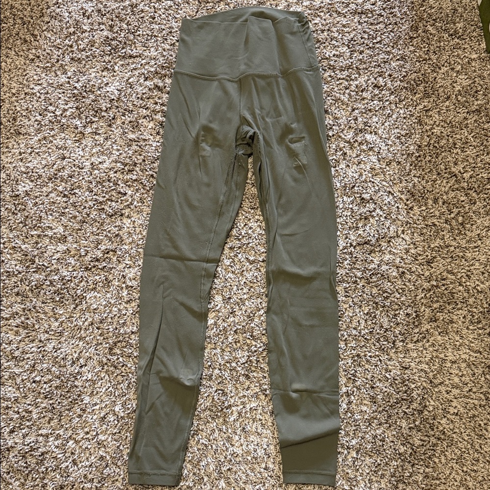 lululemon athletica align Olive Green Leggings